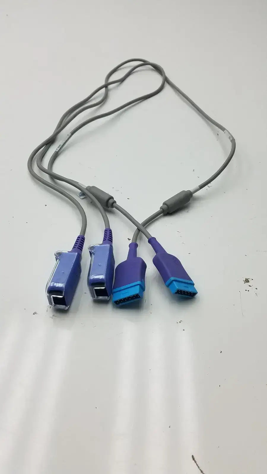 Lot of 2 Nellcor DOC-10 Cable SPO2 Extension Adapter - SpO2