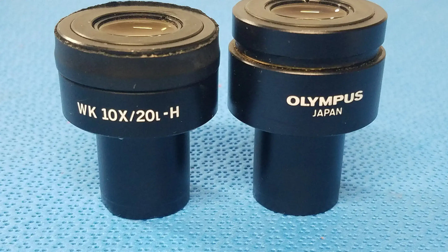 Lot of 2 Olympus WK 10x/20L Microscope Eyepieces