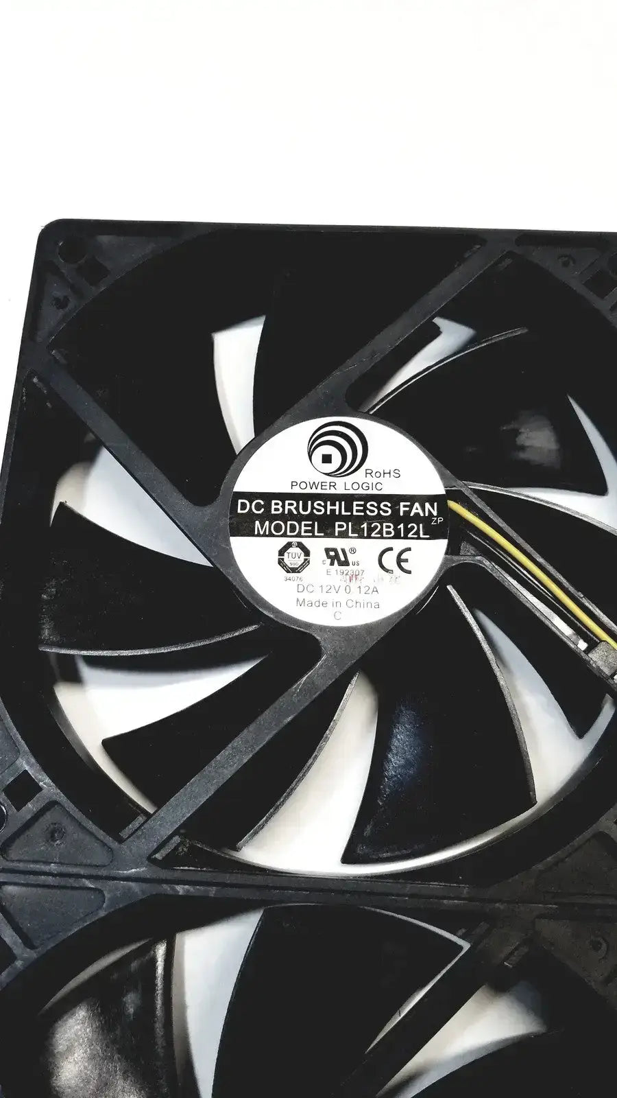 Lot of 2 Power Logic 12V DC Brushless Fan Model PL12B12L