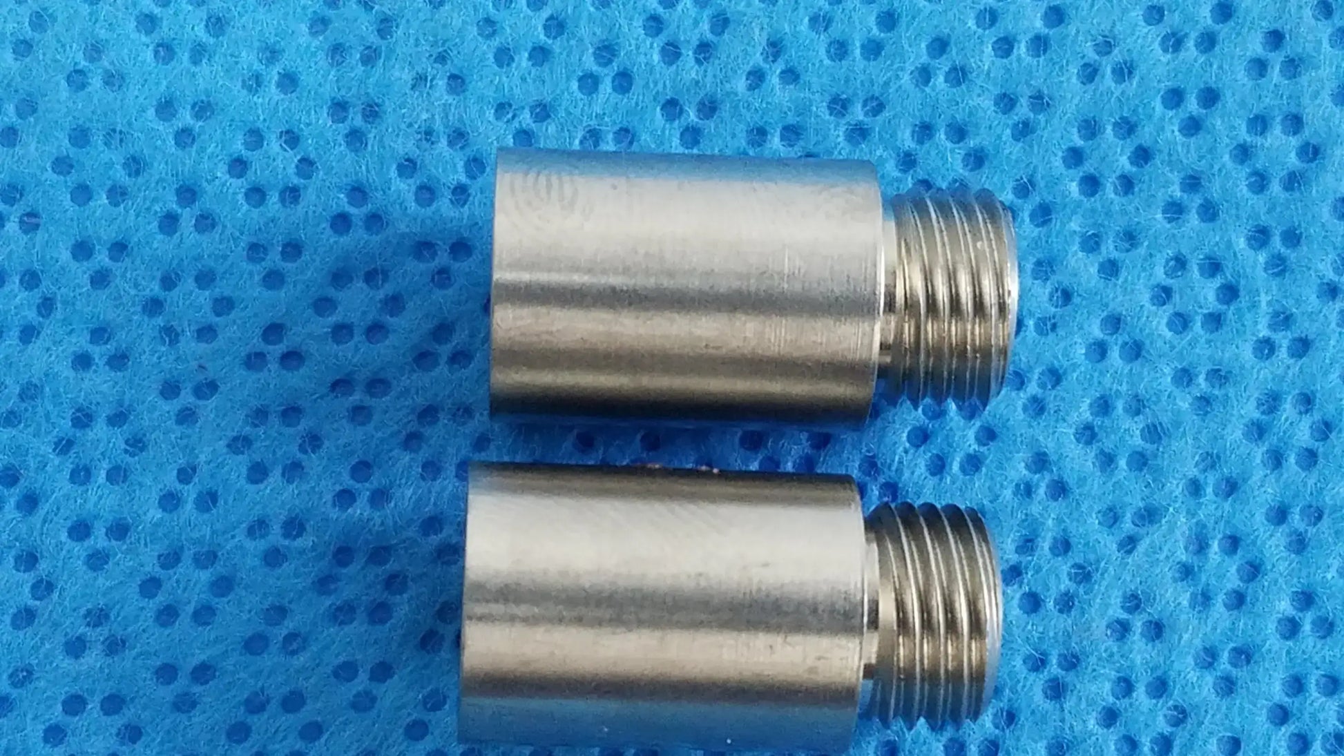 Lot of - 2 Stainless Steel Male to Female Nipple Pipe Fitting Extension - Male‑to‑Female