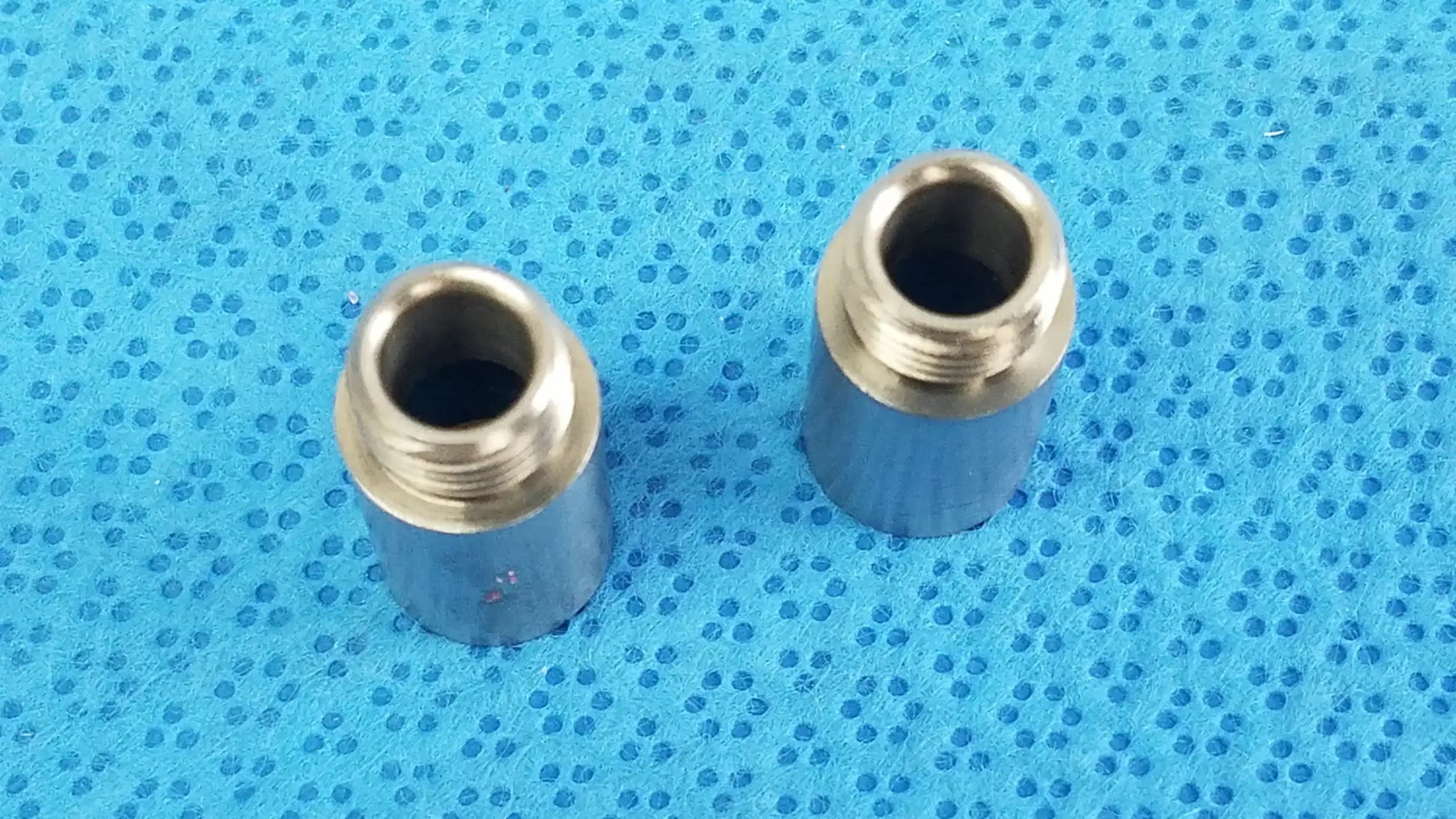 Lot of - 2 Stainless Steel Male to Female Nipple Pipe Fitting Extension - Male‑to‑Female