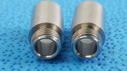Lot of - 2 Stainless Steel Male to Female Nipple Pipe Fitting Extension - Male‑to‑Female
