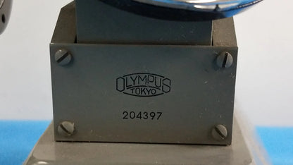 Gray metal olympus tokyo camera base with engraved logo and serial number for stereo microscope and inverted binocular microscope