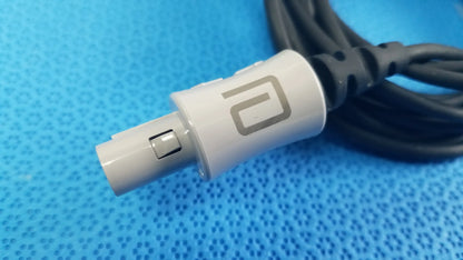 Lot of 2 white plastic USB-C stryker catheter connector cables with gray logo for reuse medical equipment
