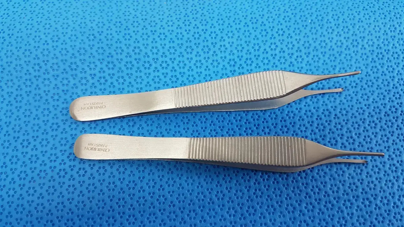 LOT OF 2 T/C Adson Tissue Kocher Forceps 1x2 Teeth 4.75’’ – Tungsten Carbide - Surgical
