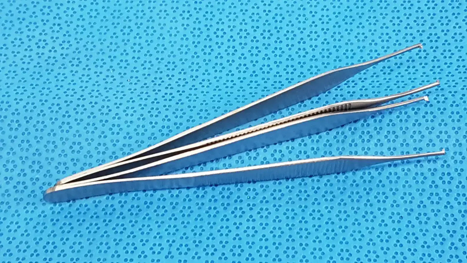 LOT OF 2 T/C Adson Tissue Kocher Forceps 1x2 Teeth 4.75’’ – Tungsten Carbide - Surgical