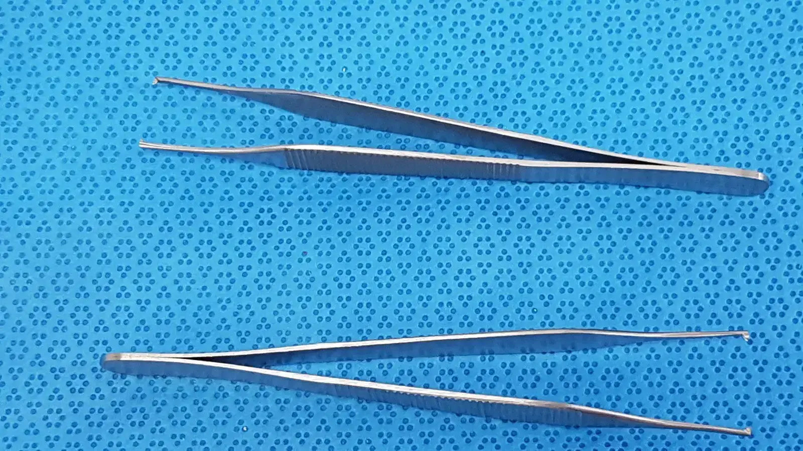 LOT OF 2 T/C Adson Tissue Kocher Forceps 1x2 Teeth 4.75’’ – Tungsten Carbide - Surgical