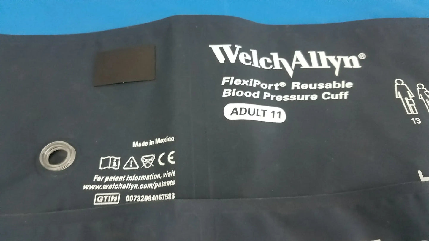 Lot of - 2 Welch Allyn Flexiport Reuseable Blood Pressure Cuff Adult 11 - FlexiPort Reusable