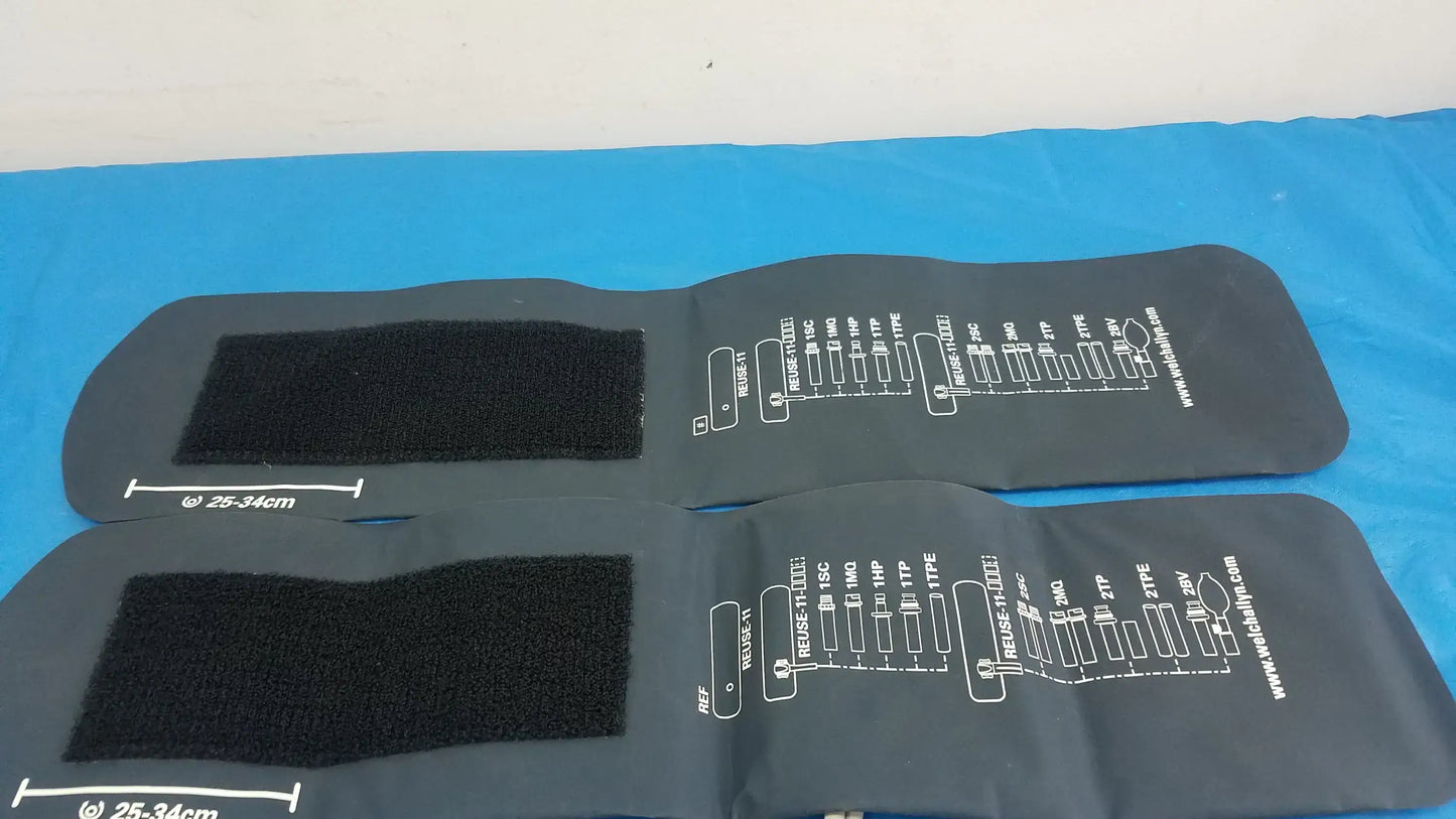 Lot of - 2 Welch Allyn Flexiport Reuseable Blood Pressure Cuff Adult 11 - FlexiPort Reusable