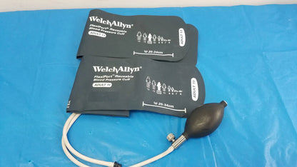 Lot of - 2 Welch Allyn Flexiport Reuseable Blood Pressure Cuff Adult 11 - FlexiPort Reusable