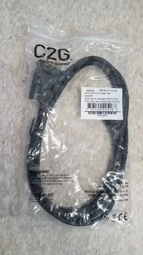 lot of 3 2M (6.6FT) C2G LEGRAND 42516 GOLD HDMI TO DVI-D DIGITAL VIDEO CABLE - Video Cable