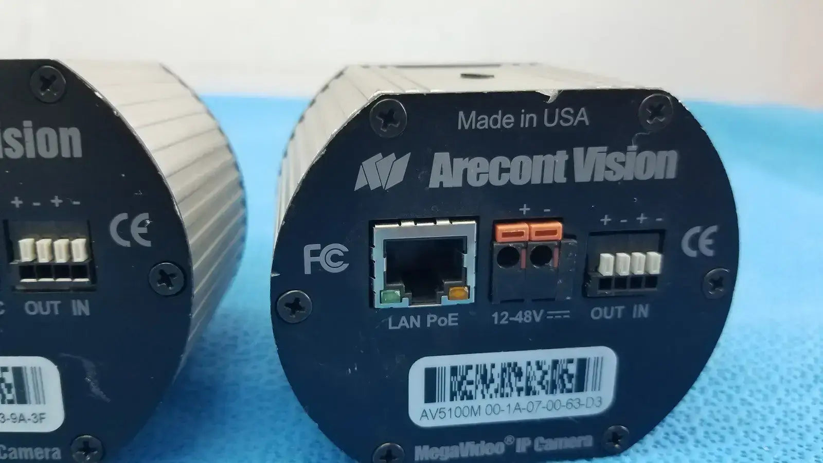 Lot of 3 - Arecont Vision AV5100M AV5105DN MegaVideo IP Camera H.264 PoE