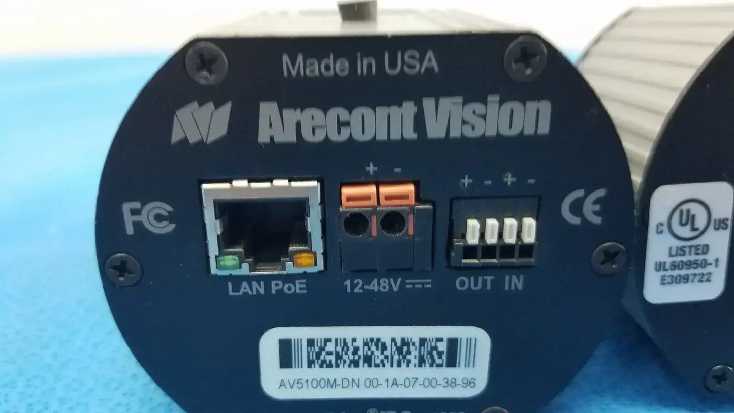 Lot of 3 - Arecont Vision AV5100M AV5105DN MegaVideo IP Camera H.264 PoE