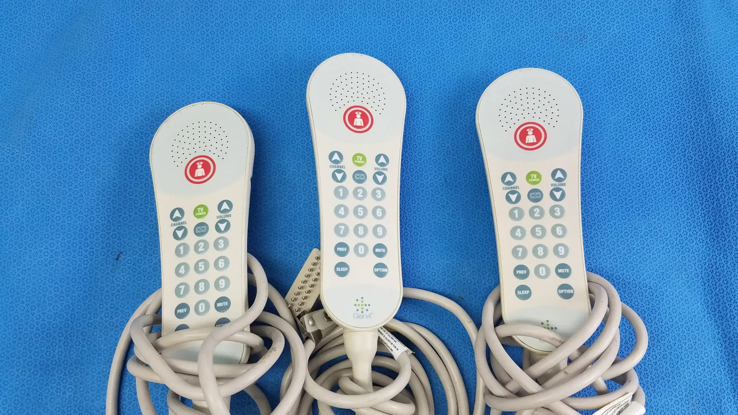Lot of - 3 Curbell Gen4 Pillow Speaker TV Controller P/N 4C370U-Z100468