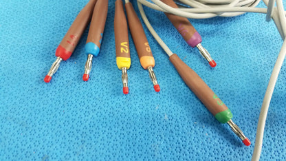 Lot of - 3 Electrocardiogram Patient Cables - ECG Cable