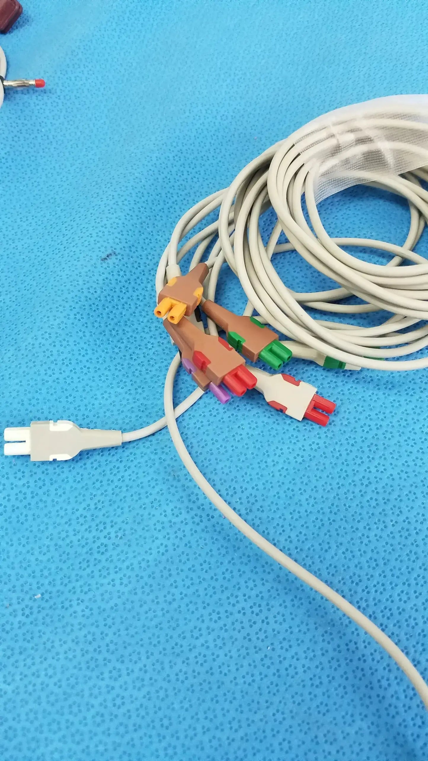 Lot of - 3 Electrocardiogram Patient Cables - ECG Cable