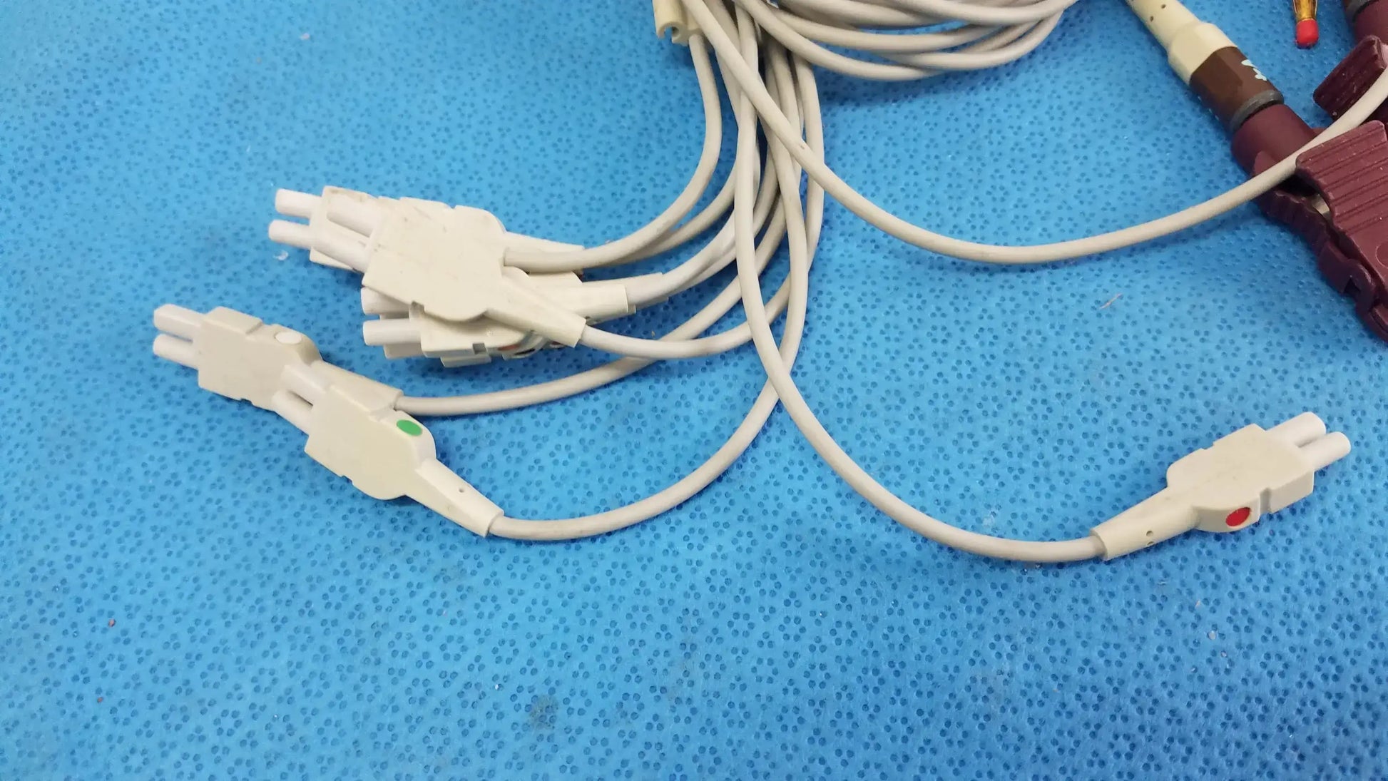 Lot of - 3 Electrocardiogram Patient Cables - ECG Cable