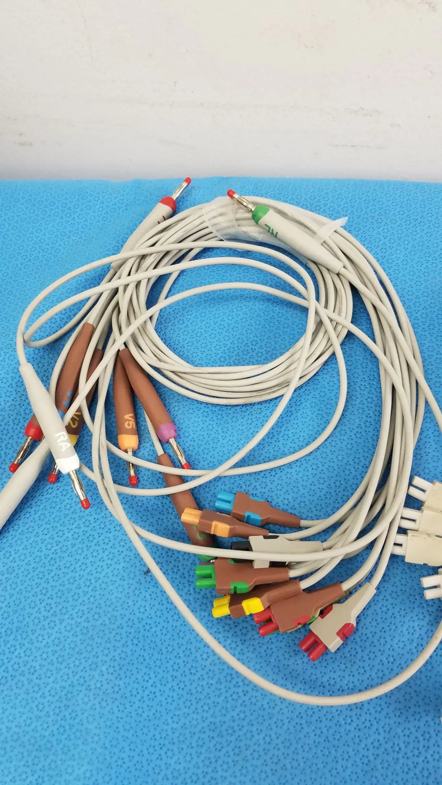 Lot of - 3 Electrocardiogram Patient Cables - ECG Cable