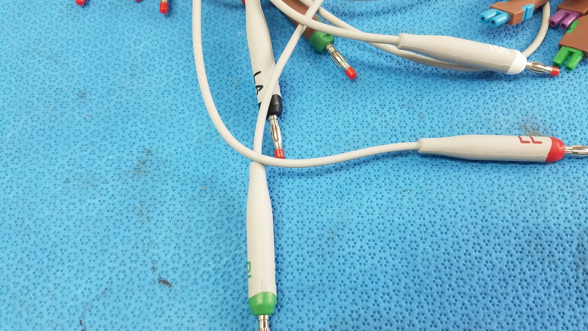 Lot of - 3 Electrocardiogram Patient Cables - ECG Cable