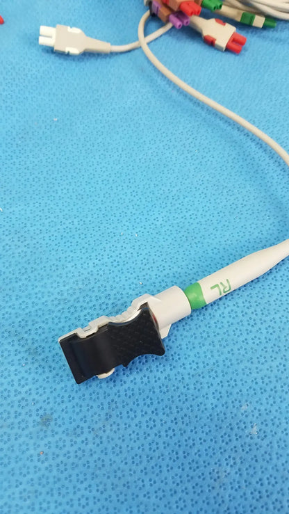 Lot of - 3 Electrocardiogram Patient Cables - ECG Cable