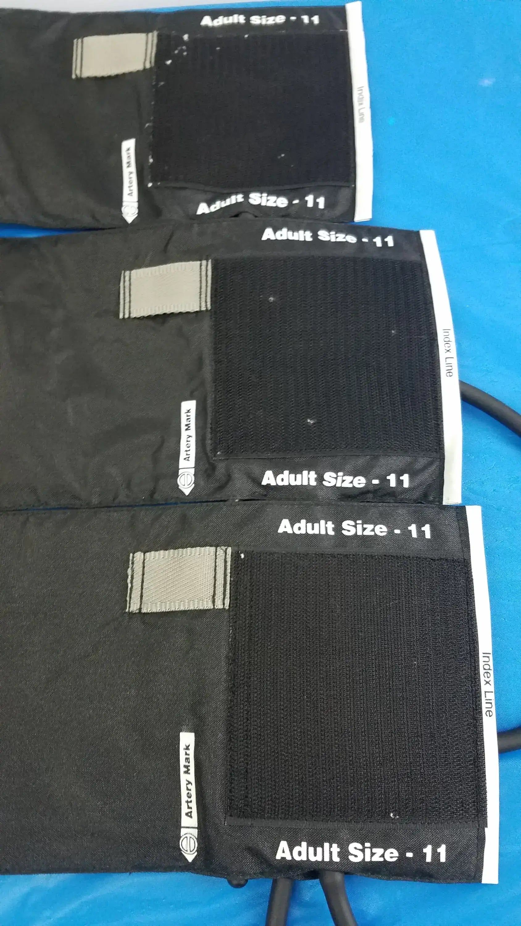 Lot of - 3 Henry Schein Blood Pressure Cuffs Adult 11 - Cuff