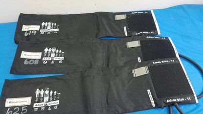Lot of - 3 Henry Schein Blood Pressure Cuffs Adult 11 - Cuff