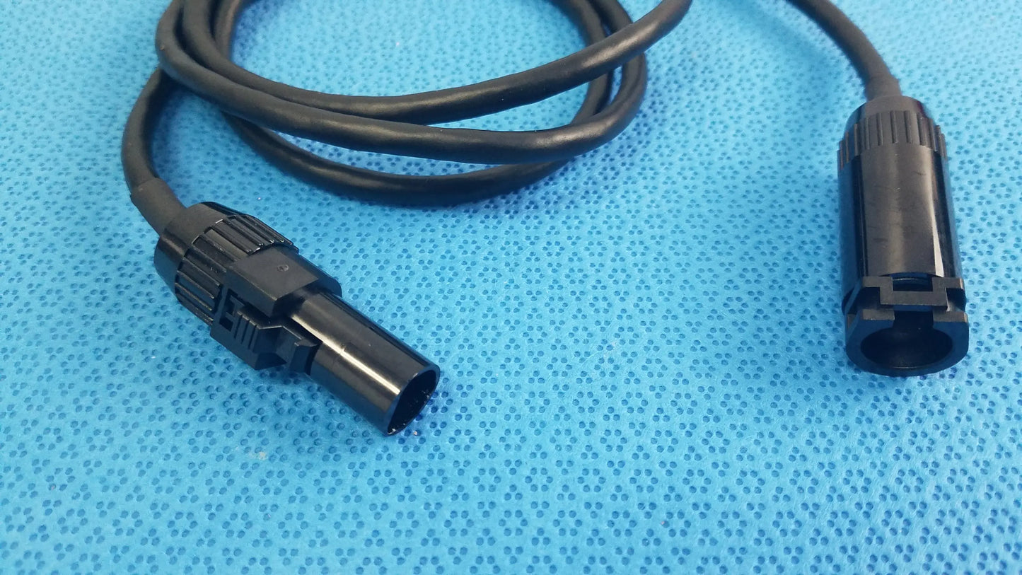 Lot of 3 black coiled mc4 solar connector extension cables with robust ribbed plastic connectors for photovoltaic use