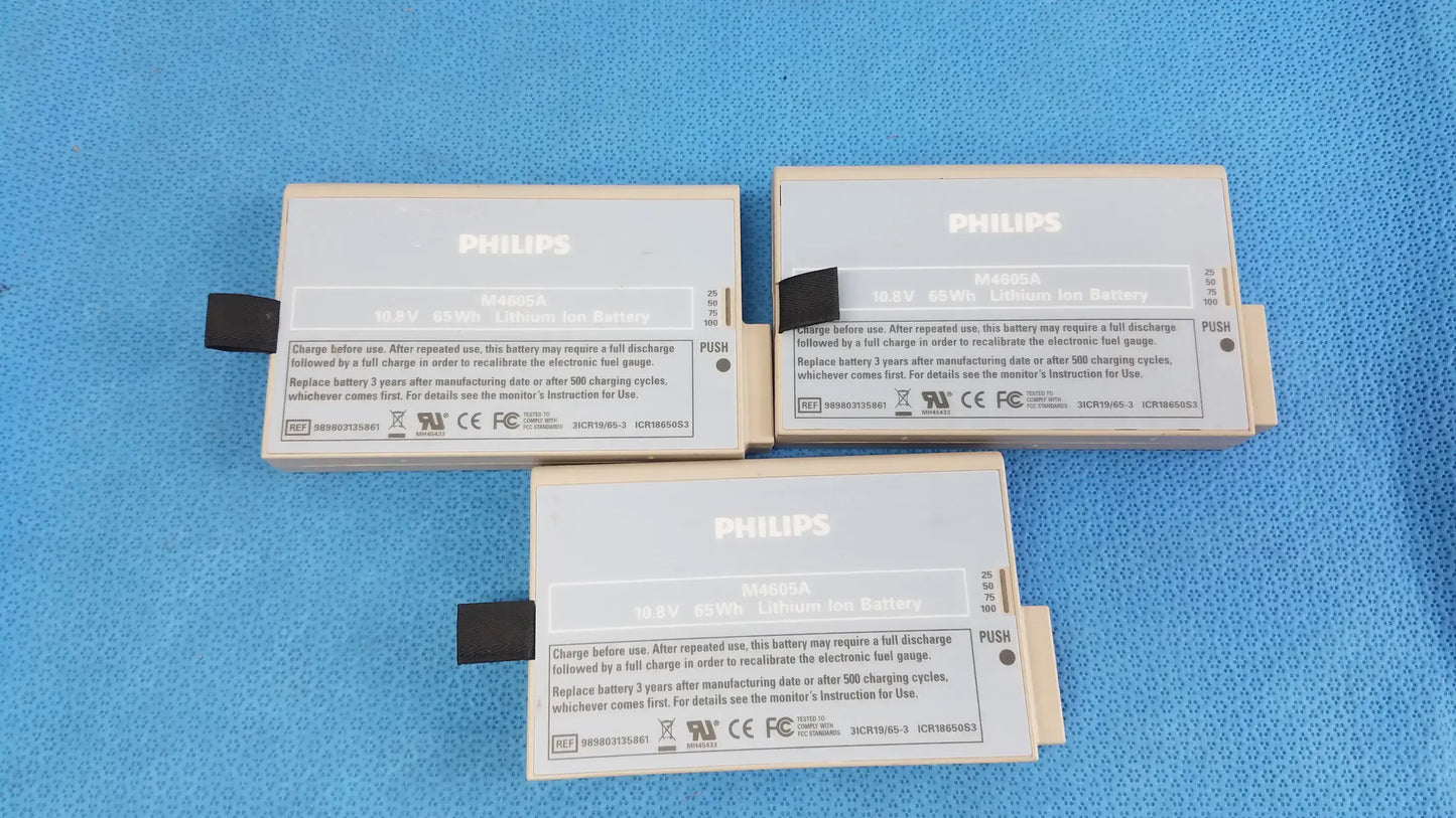 Lot of - 3 Philips M4605A Lithium Ion Battery