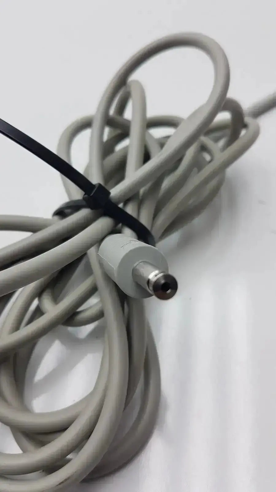 Gray power adapter cable secured with black zip tie for lot of 3 philips nibp air hose m1599b 7d adult compatible