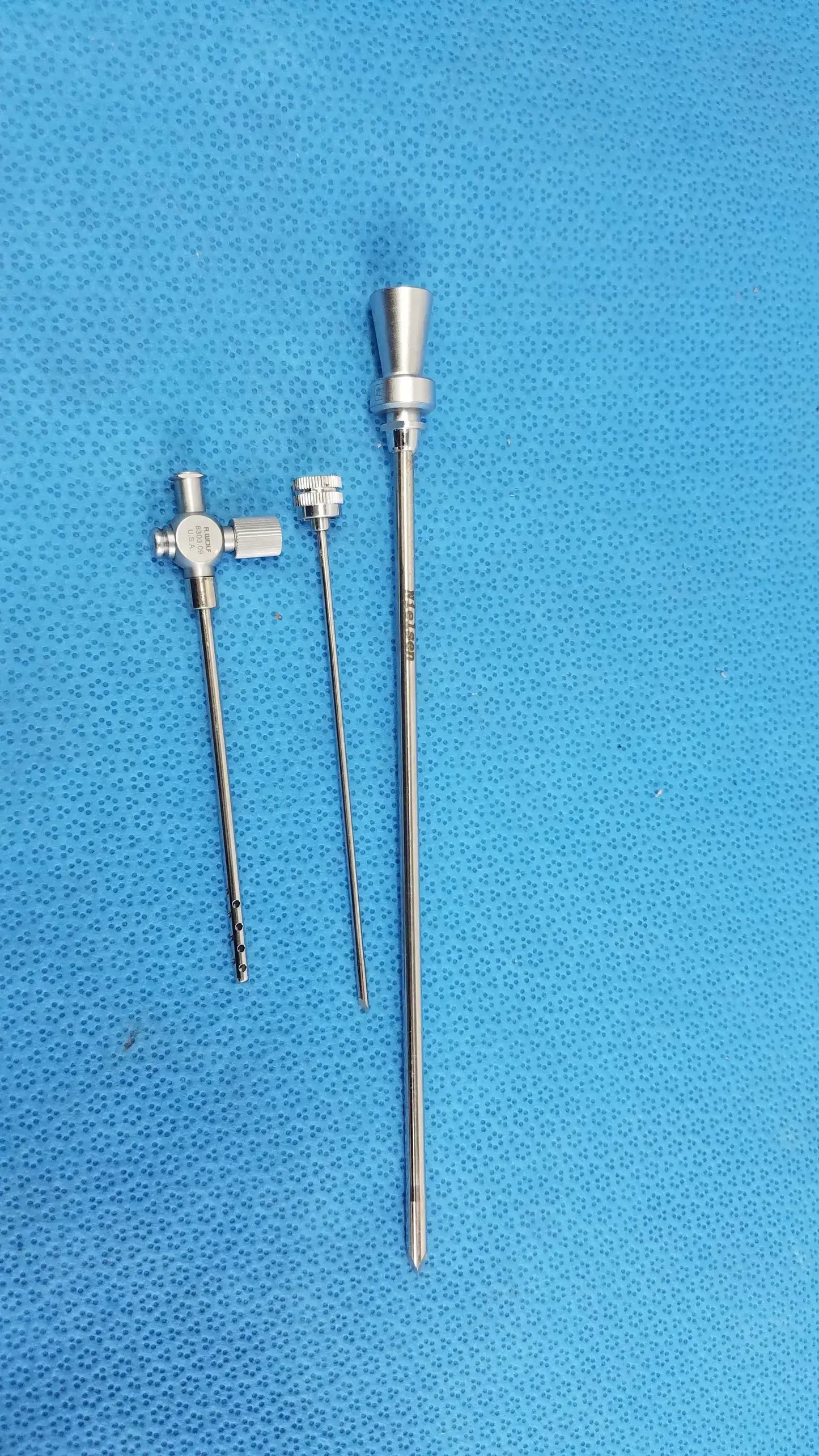 Lot of-3 R.Wolf 8303.09 Drainage Cannula With 8855.17 8303.10 Obturators