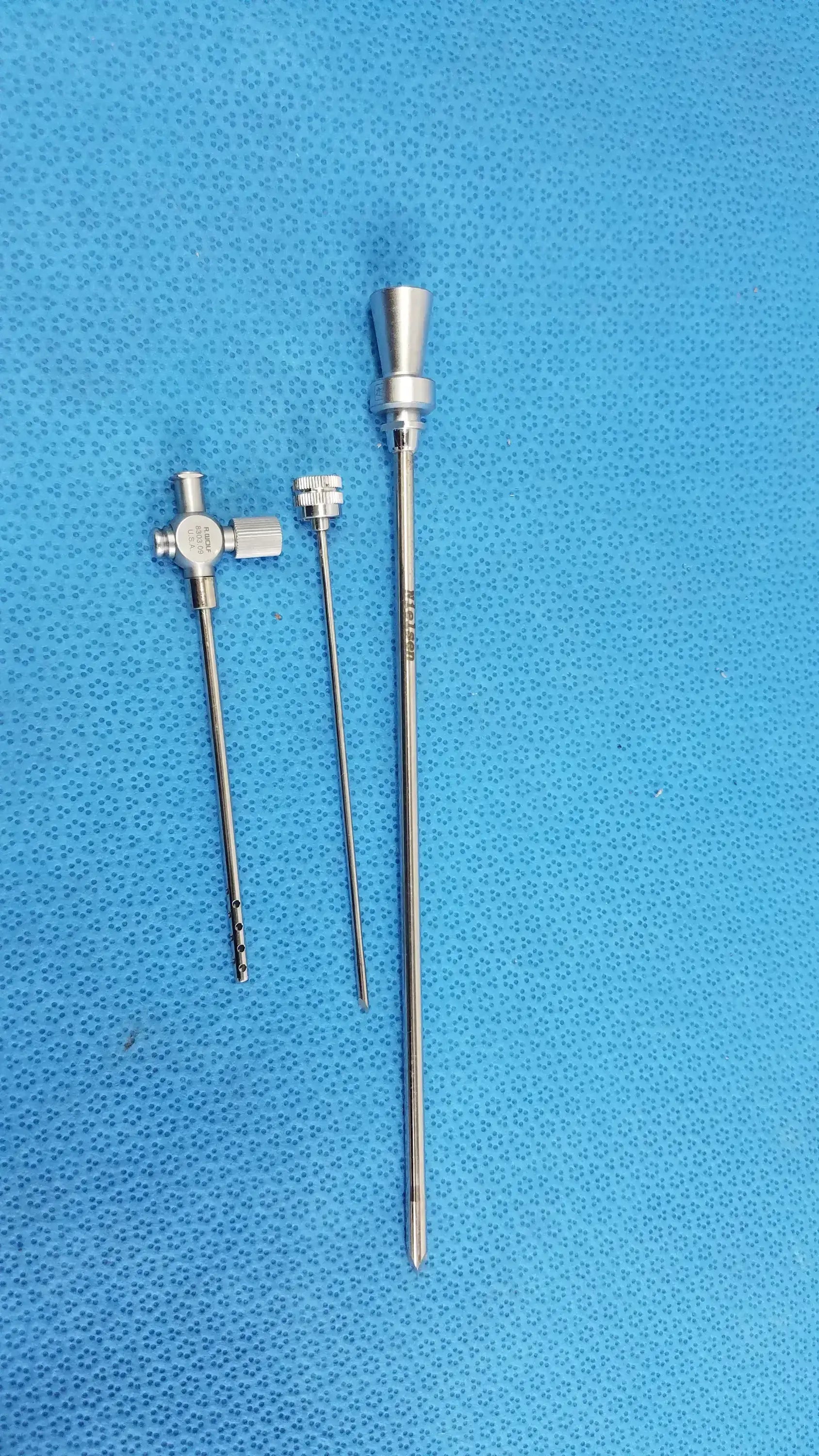 Lot of-3 R.Wolf 8303.09 Drainage Cannula With 8855.17 8303.10 Obturators