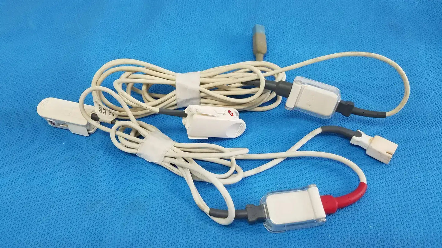 Lot of 3 - Sentec V-Sign Sensor Probe Finger Clip SpO2