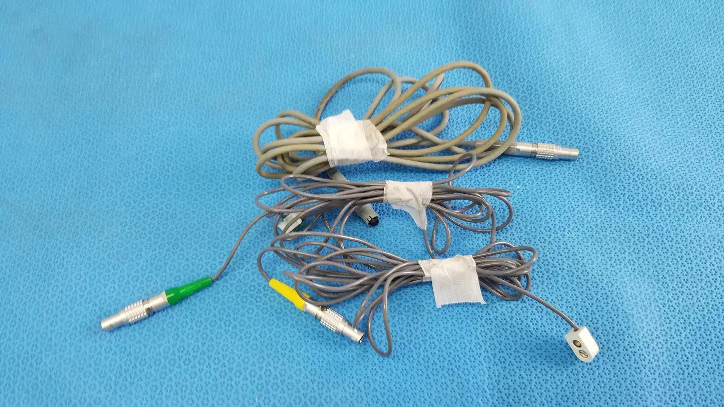 Lot of 3 - Temperature Probe & Extension Cables Set for Patient Monitor - Accessories