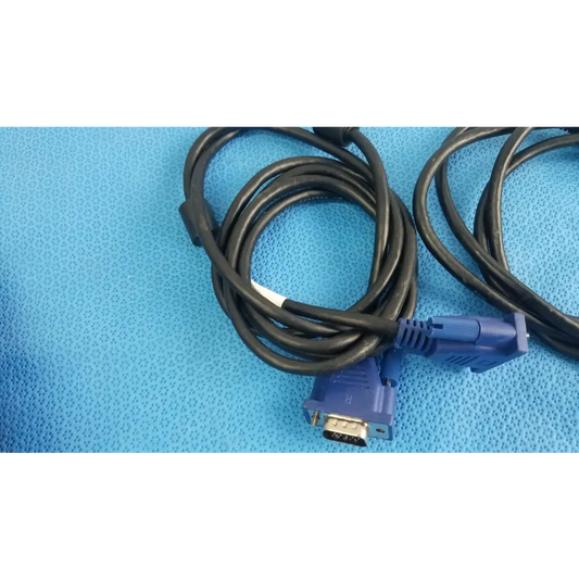 Lot of 3 - VGA Monitor Cables 15-Pin Male to Video Display - Cable