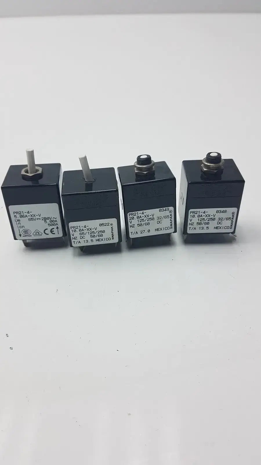 Lot of 4 Airpax PR21-4-0349 250V Fuse