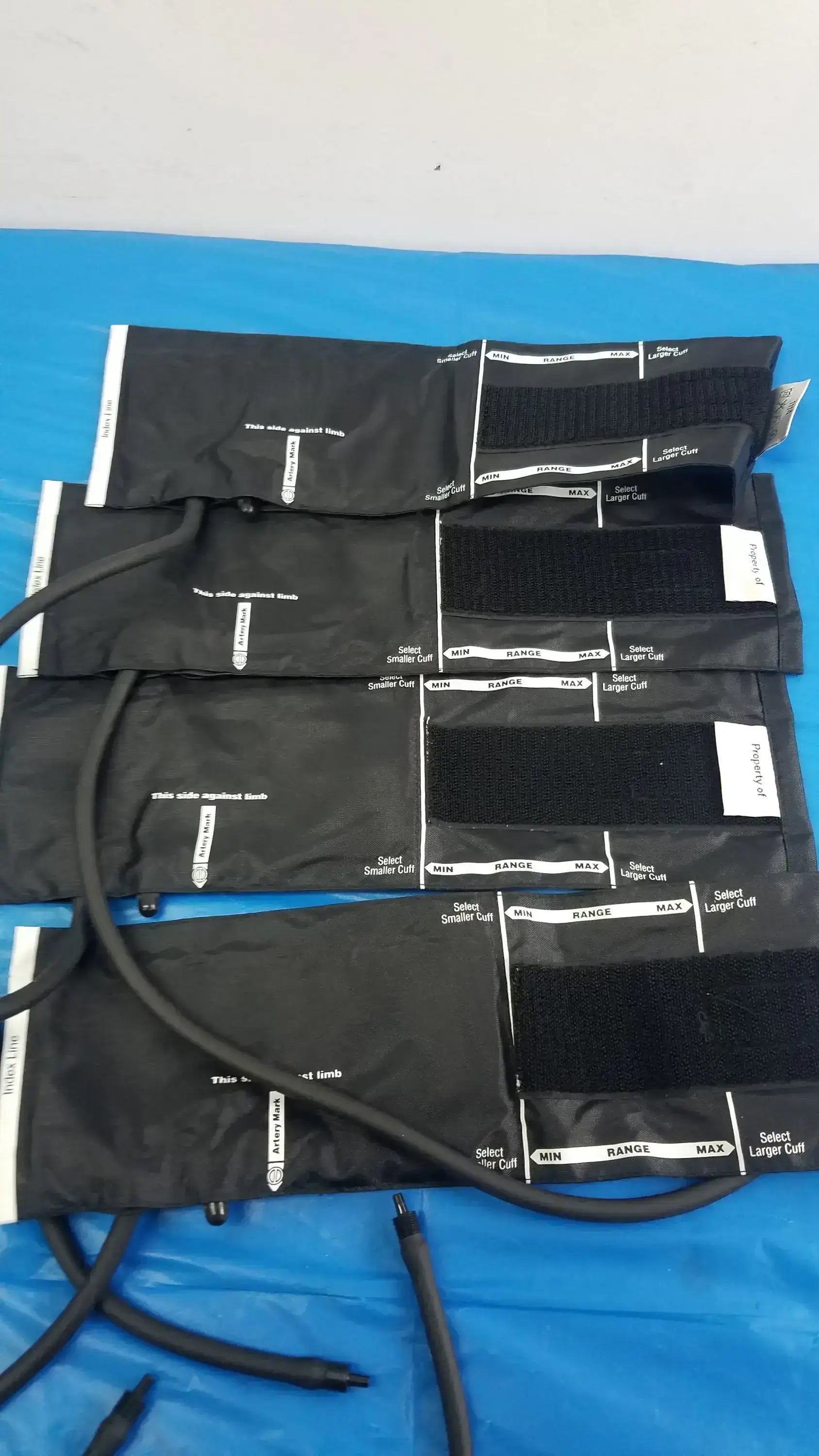 Lot of - 4 Henry Schein Adult Blood Pressure Cuffs Small 10 - Cuff