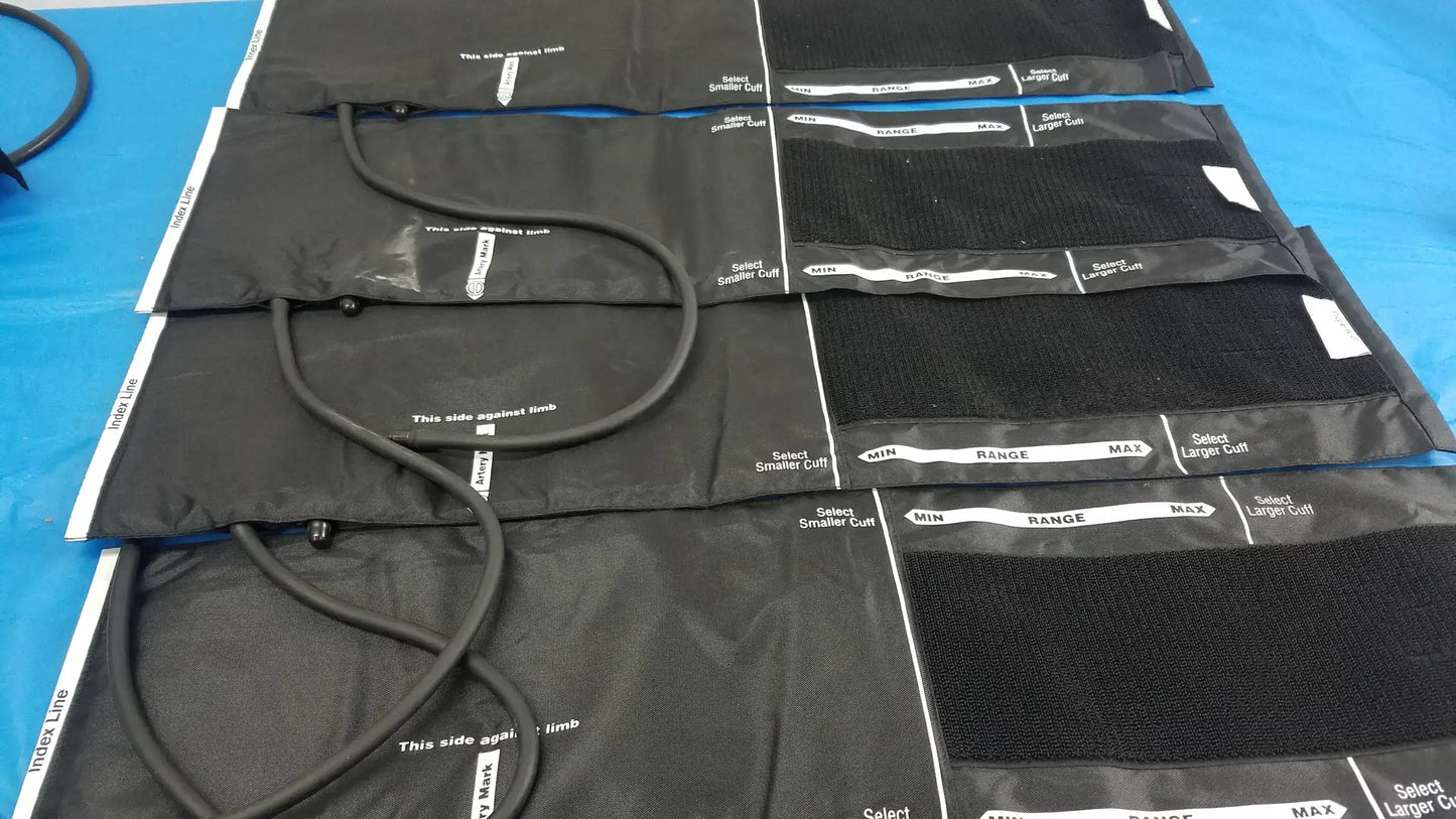Lot of - 4 Henry Schein Blood Pressure Cuffs Large Adult 12 - Cuff