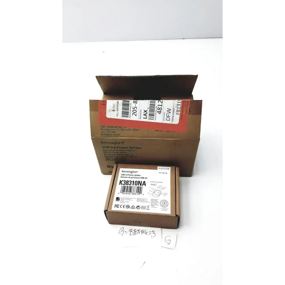 Lot of 4 Kensington K38310NA 60W USB 3.0 Power Splitter