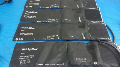 Lot of - 4 Welch Allyn Two Piece Adult Blood Pressure Cuffs - Two-Piece Cuff