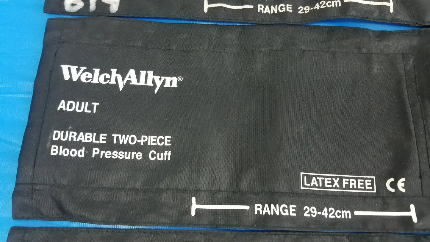 Lot of - 4 Welch Allyn Two Piece Adult Blood Pressure Cuffs - Two-Piece Cuff