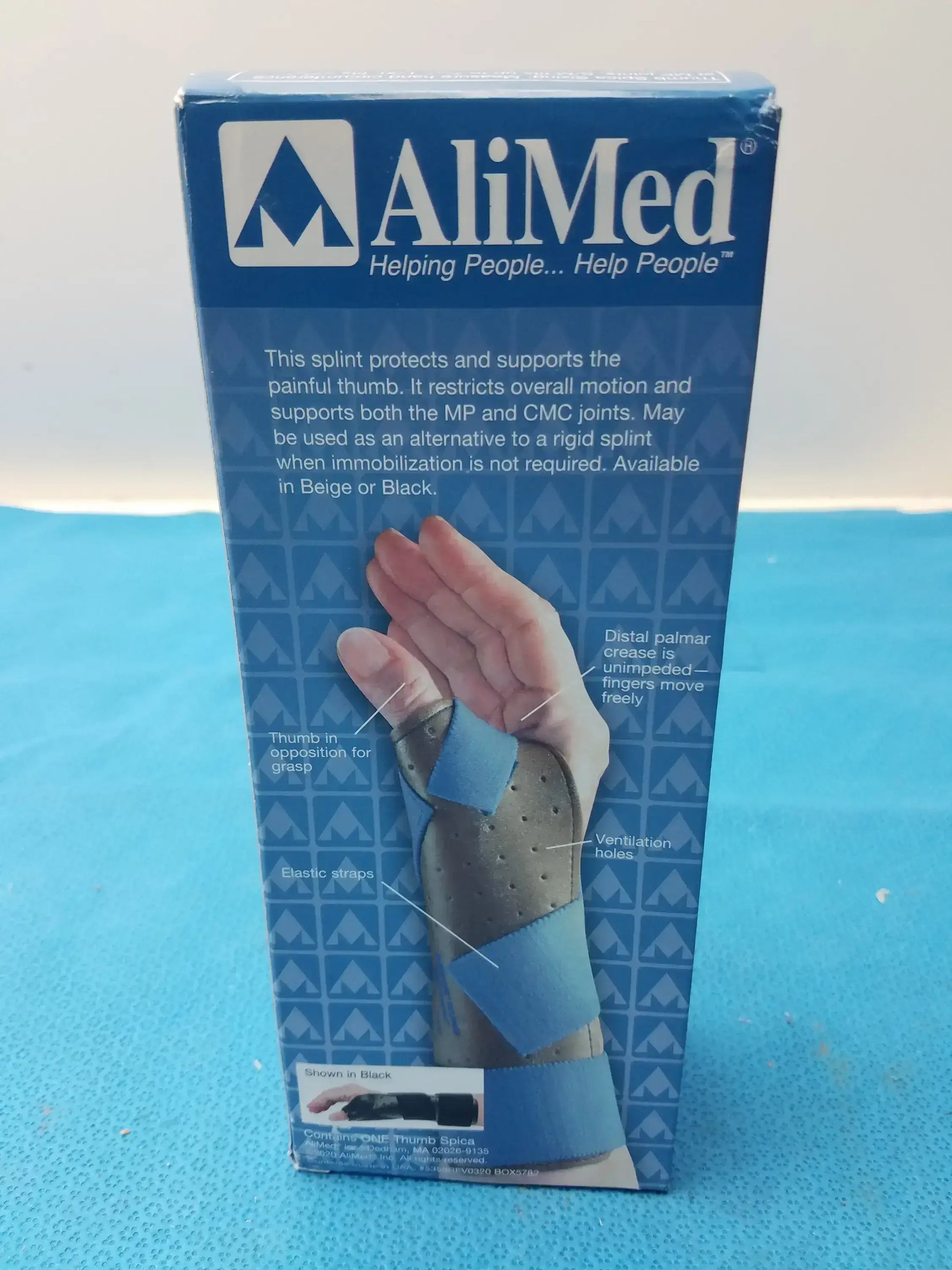 Lot of - 5 AliMed Freedom Thumb Spica Splint Medium/Large 5785