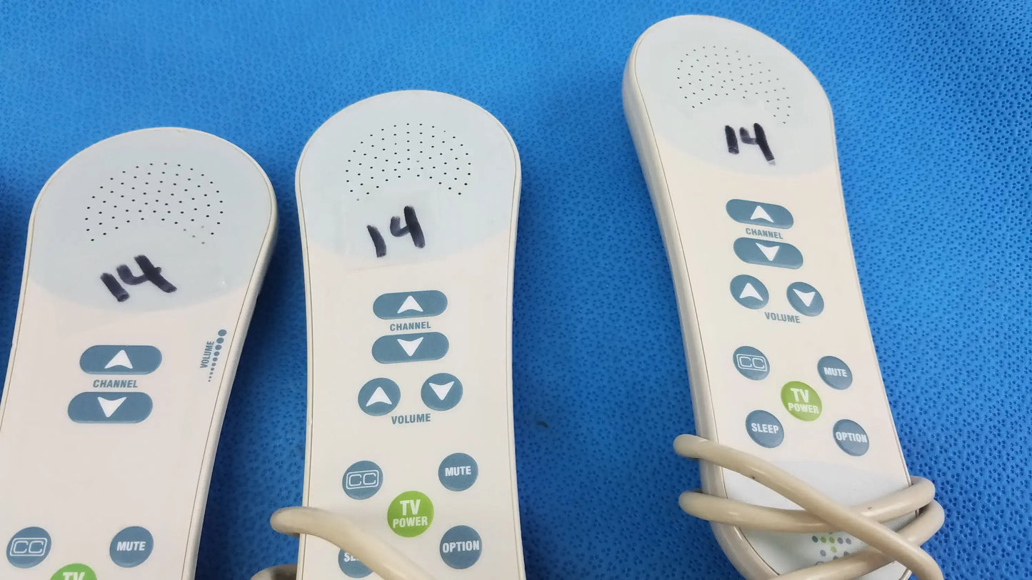 Lot of - 5 Curbell Gen4 Pillow Speaker TV Controller P/N 4D020N-Z500038