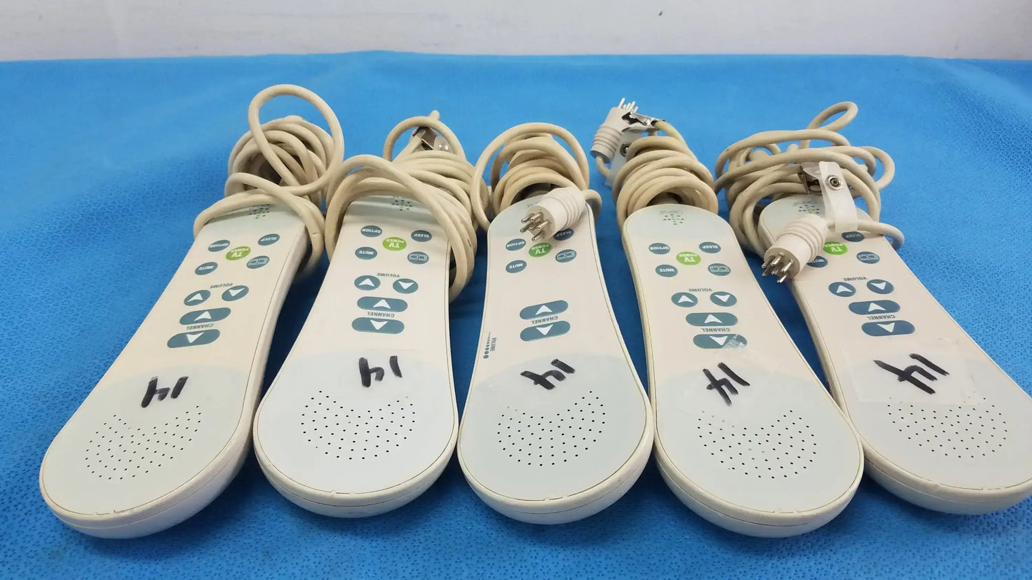 Lot of - 5 Curbell Gen4 Pillow Speaker TV Controller P/N 4D020N-Z500038