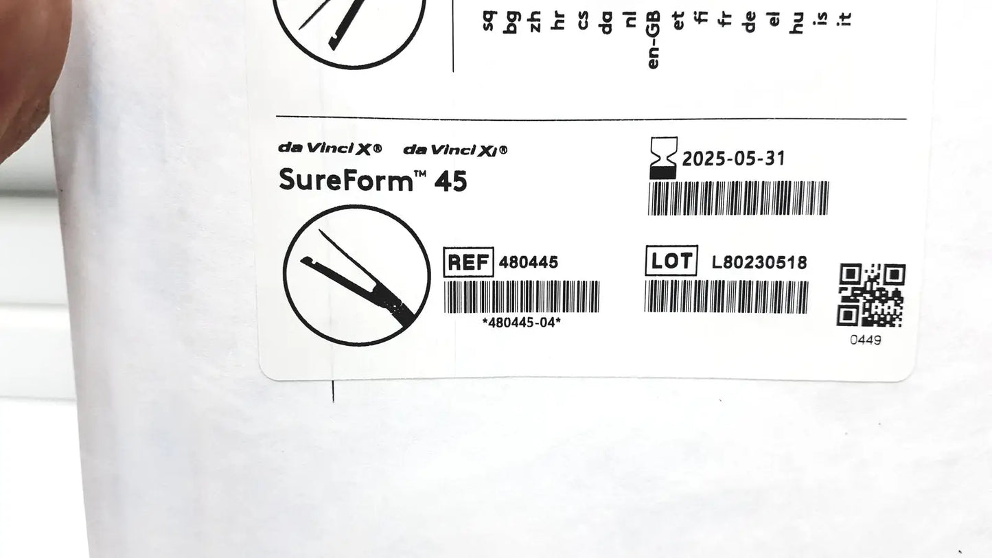 Lot of 5 Intuitiive Surgical DaVincii Xi REF 480445 SurreForm 45 - Stapler Reload