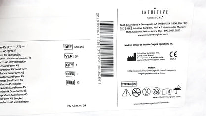 Lot of 5 Intuitiive Surgical DaVincii Xi REF 480445 SurreForm 45 - Stapler Reload