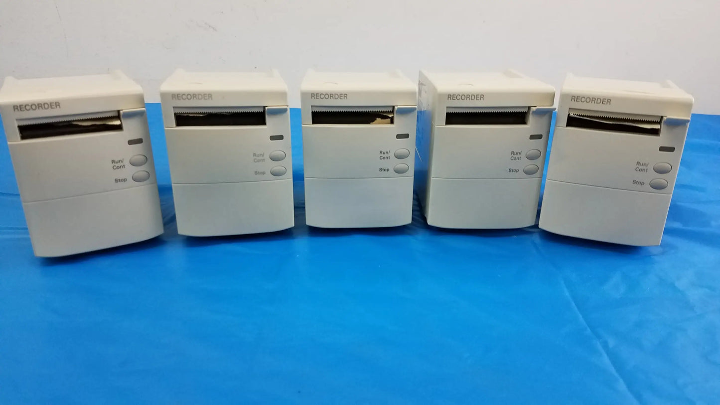 Lot of 5 beige philips m1116b recorder modules with compact design for patient monitor medical equipment