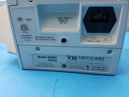 Lot of - 6 CSI Criticare 506N3 Series SPo2 Patient Monitor