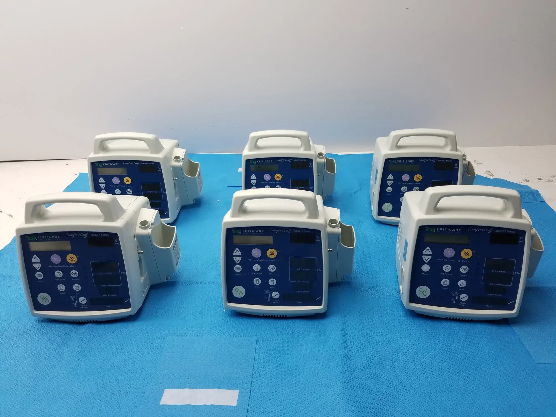 Lot of - 6 CSI Criticare 506N3 Series SPo2 Patient Monitor