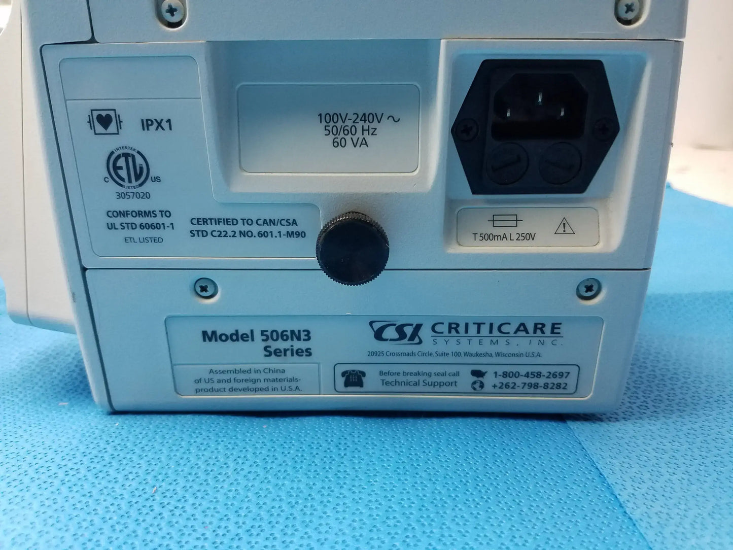 Lot of - 6 CSI Criticare 506N3 Series SPo2 Patient Monitor