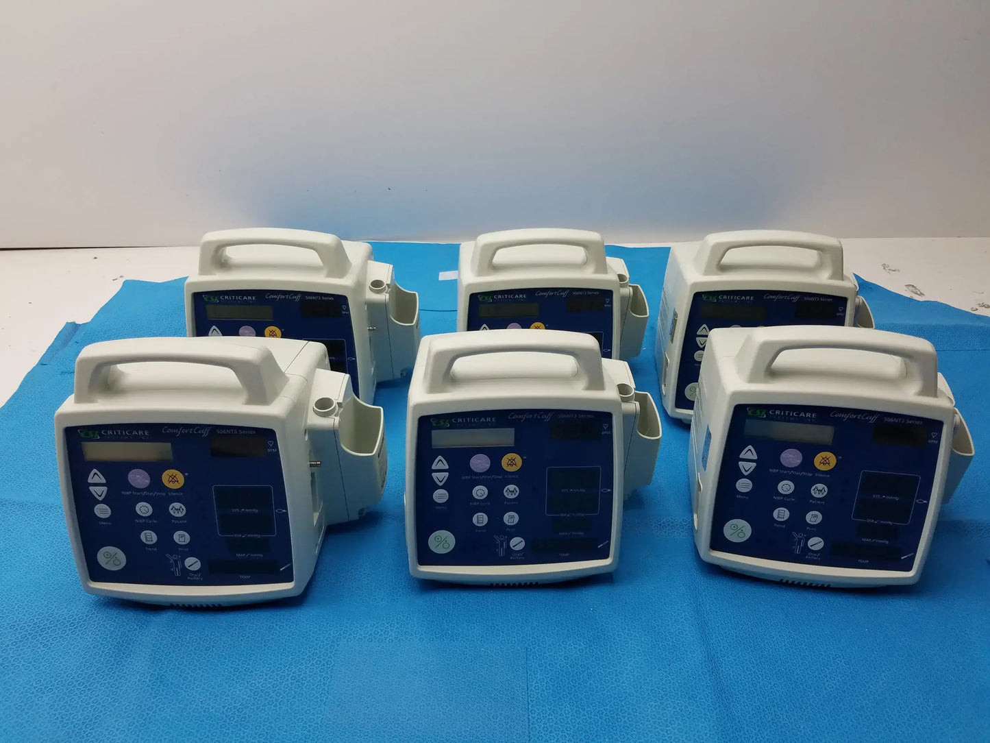Lot of - 6 CSI Criticare 506N3 Series SPo2 Patient Monitor